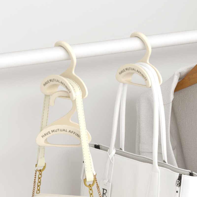 Household Plastic Portable Arched Wardrobe Bag Hook Multifunctional Scarf Hat Hook Hanger Home Clip purse hanger