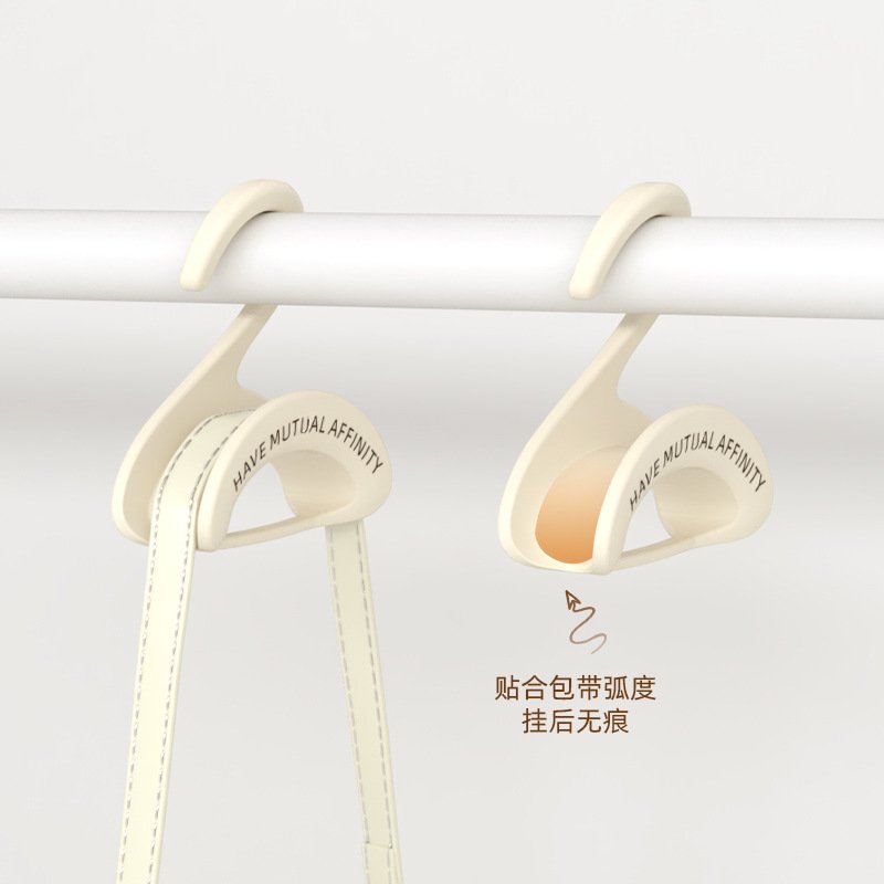 Household Plastic Portable Arched Wardrobe Bag Hook Multifunctional Scarf Hat Hook Hanger Home Clip purse hanger