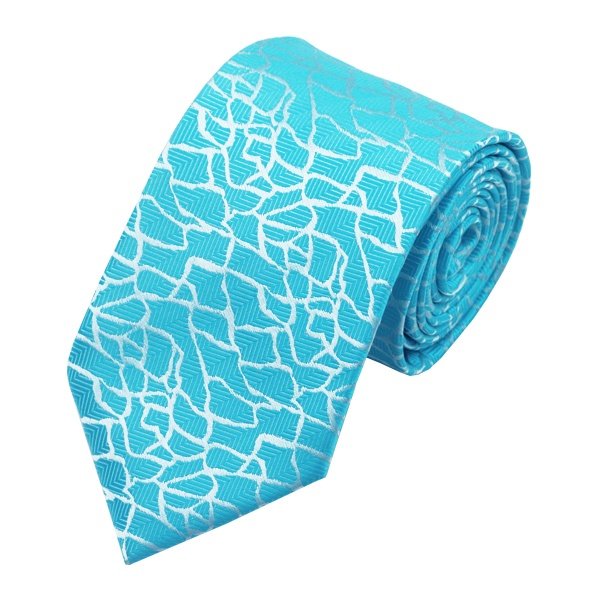 New special design marble pattern design jacquard silk tie ties for men