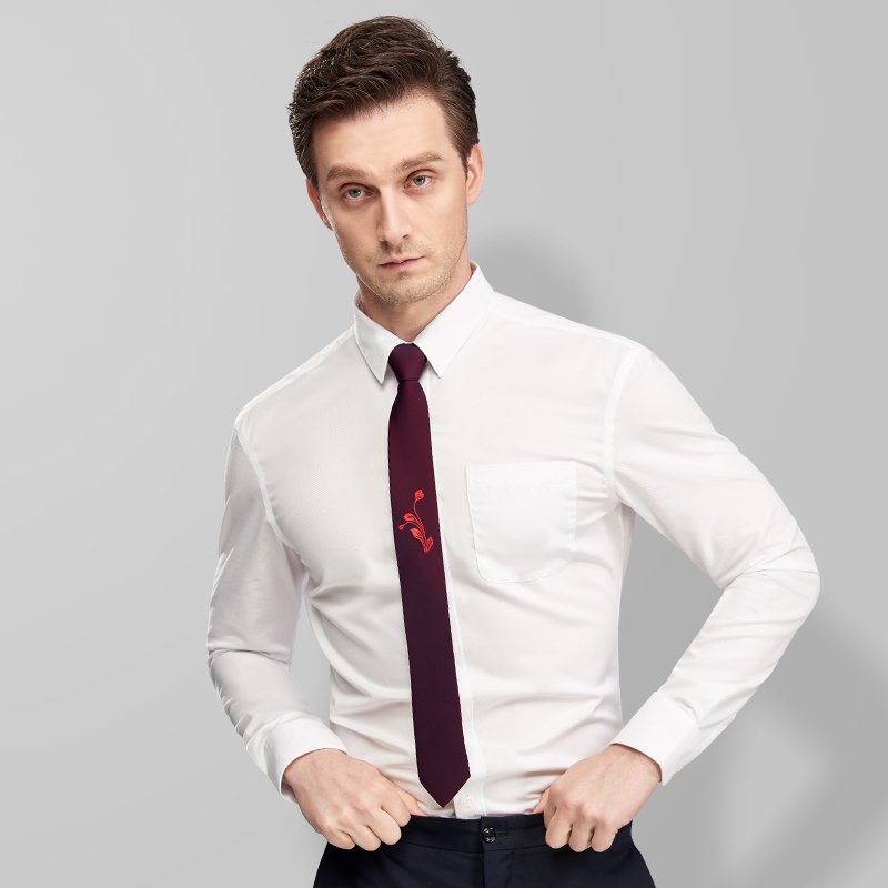 Private Label Fashion Plaid Ties Men Custom Logo Slim Necktie