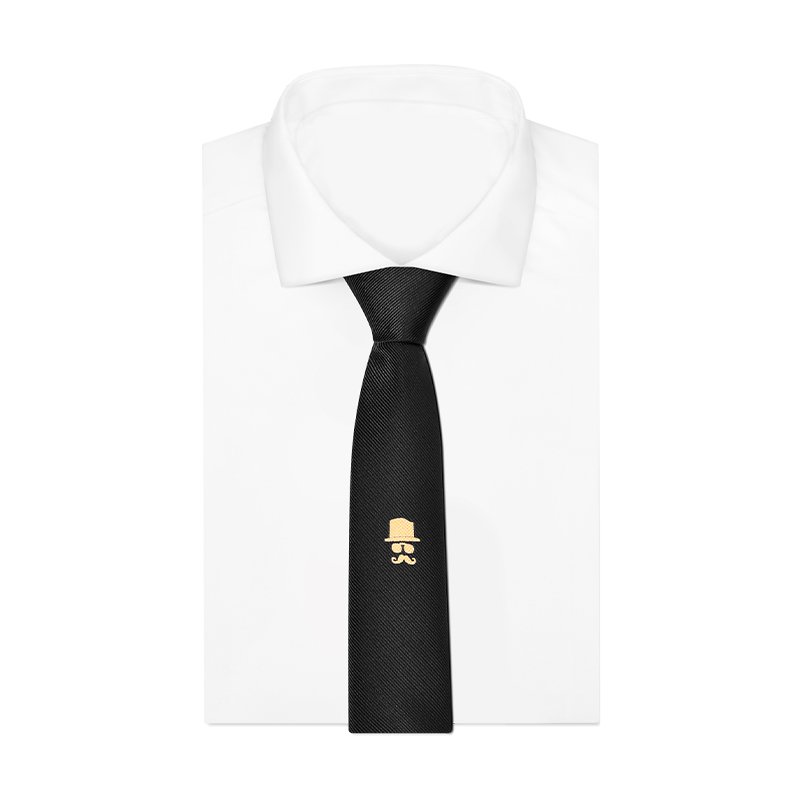 Private Label Fashion Plaid Ties Men Custom Logo Slim Necktie