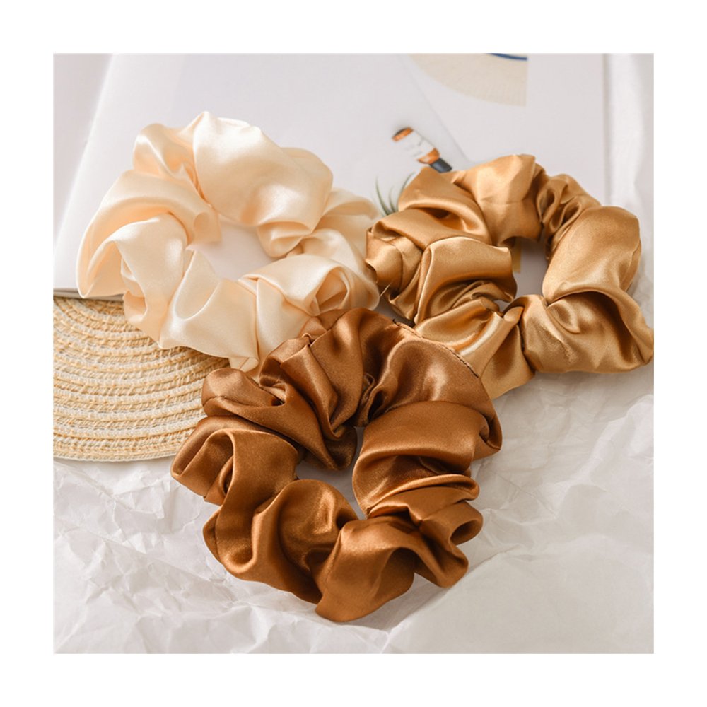 Fashion accessories for women Bulk elastic headband Custom solid satin headband Wholesale silk scrunchie for girls