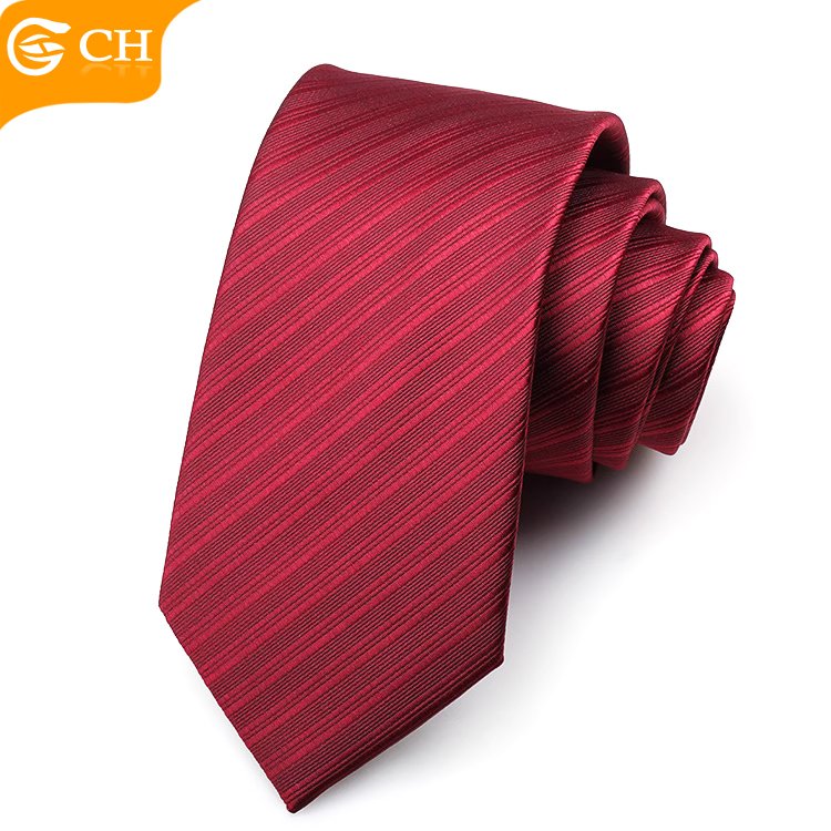 OEM Good Quality Manufacturers Cheap Designer Red Polyester Neckties For Men Personalized Custom Gift Set Navy Tie Tie