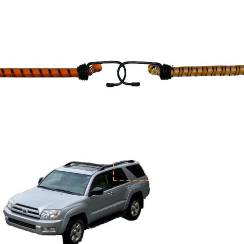 Bungee Cord with 2 Hooks Marine Grade Shock Cord Heavy Duty Elastic Cord Bungee Cords Strap Bungees for Tie Downs Camping & Cars