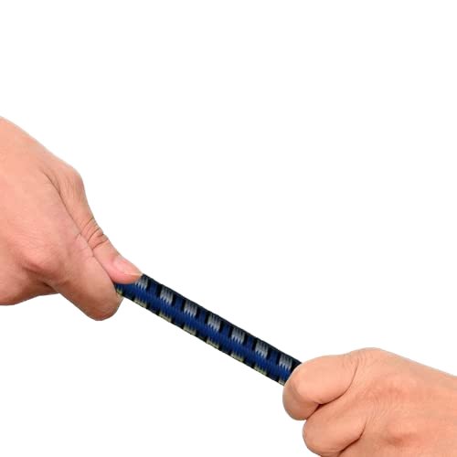 Bungee Cord with 2 Hooks Marine Grade Shock Cord Heavy Duty Elastic Cord Bungee Cords Strap Bungees for Tie Downs Camping & Cars