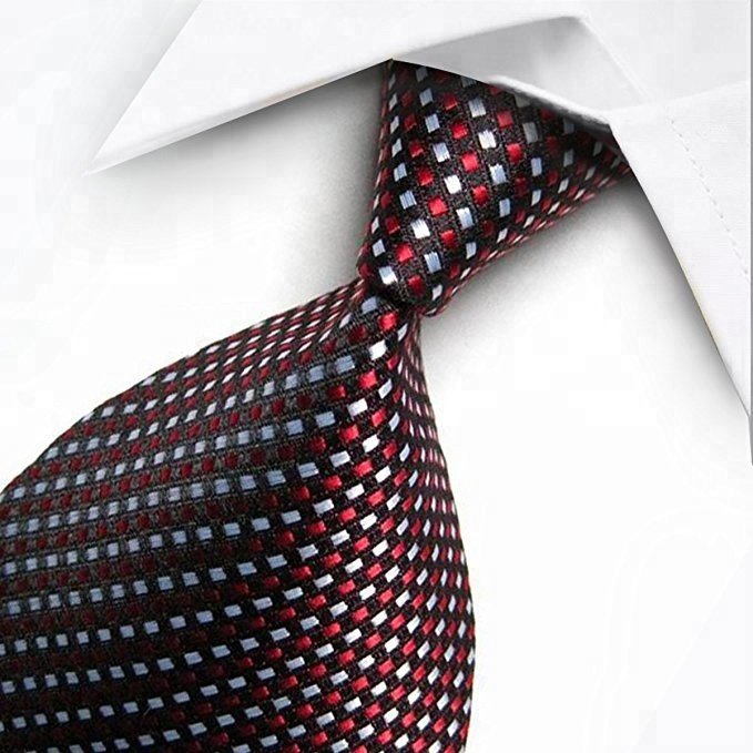 Hot Men's Ties 100% Silk Tie Woven Slim Necktie Jacquard Neck Ties