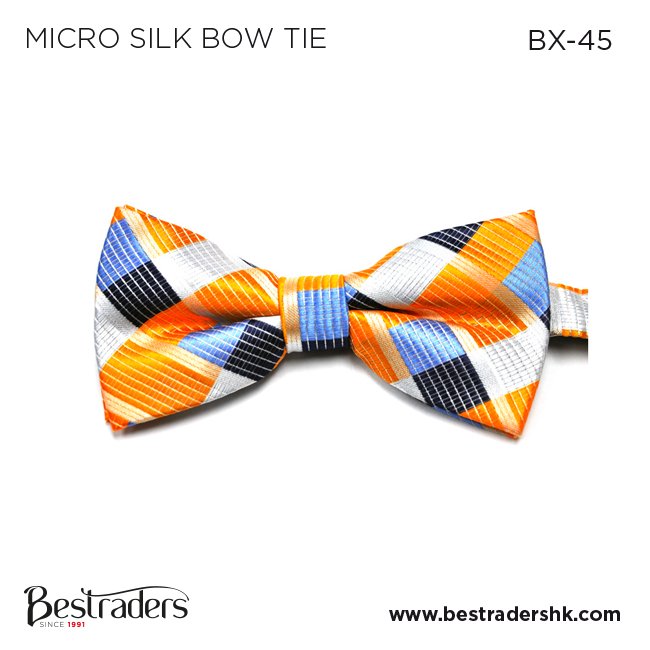 High Quality Lowest Price Bulk Micro Silk Unique Bow colorful tie for men