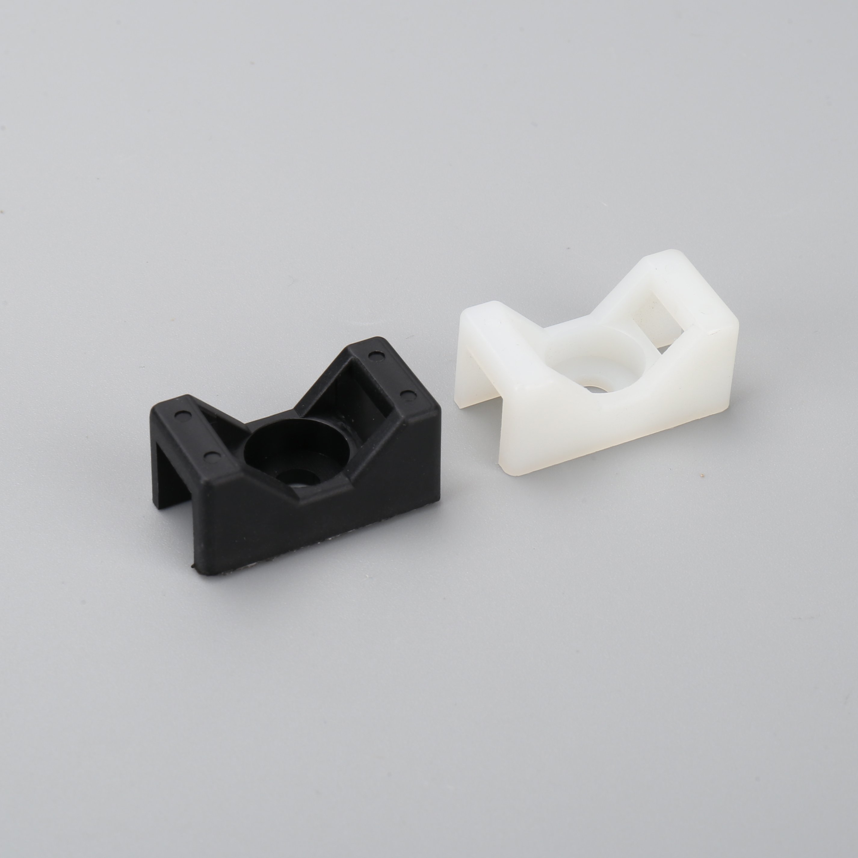 500pcs/bag,4bag/boxs Nylon Saddle Type HC Cable Zip Tie Holder Screw Hole Mount Base White Black Self Adhesive Cable Tie Mounts