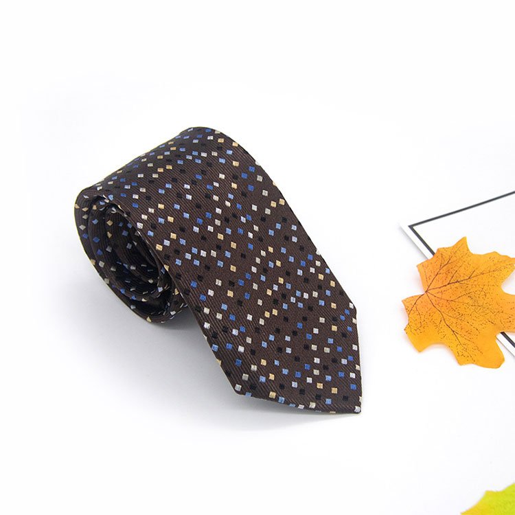 Supplier Wholesale Luxury 100% Silk Tie Fashion Design Men Business Jacquard Silk Necktie