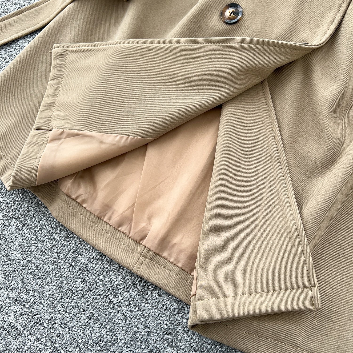Vintage Windbreaker Female Spring Fall Hundred Tie Waist Double Breasted Casual Trench Jacket Female Coat