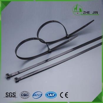 Zhe Jin Brand 4mm*300mm White Self-locking Nylon Cable Ties Zip Ties