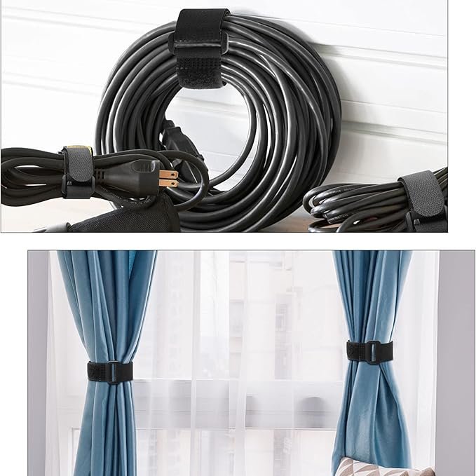 Professional Grade Heavy-Duty Cable Ties Buckles Adjustable Hook Loop Cord Management for Textile Processing
