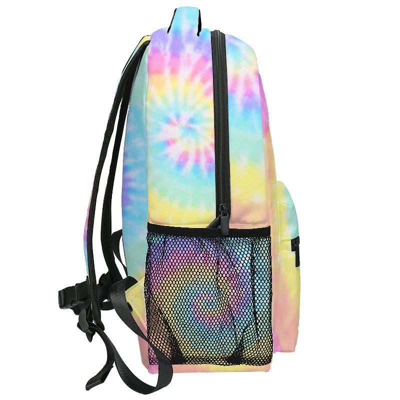 New Tie Dye Element Cash Payment for Boys and Girls' Primary and Secondary School Students' Schoolbags and Backpacks