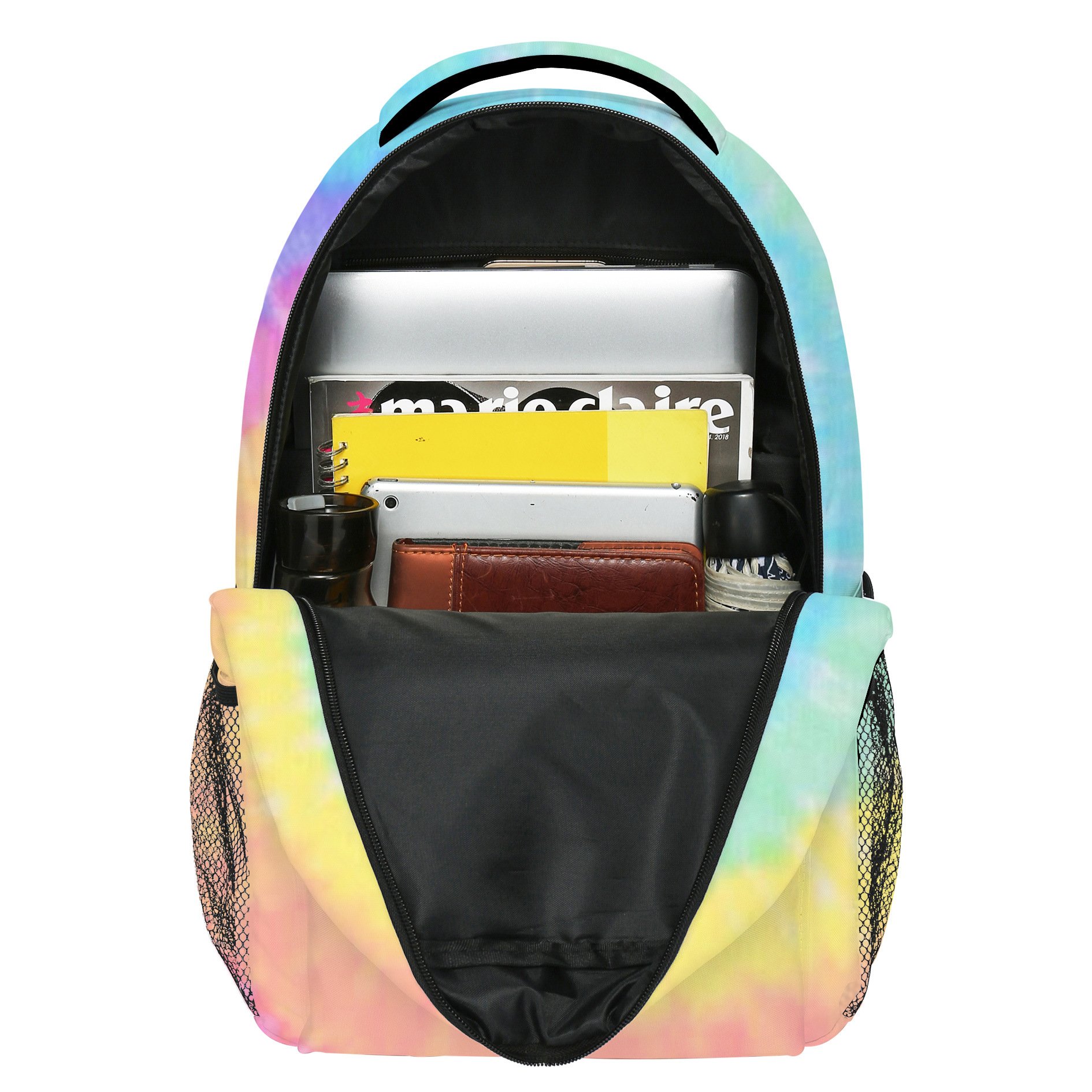 New Tie Dye Element Cash Payment for Boys and Girls' Primary and Secondary School Students' Schoolbags and Backpacks