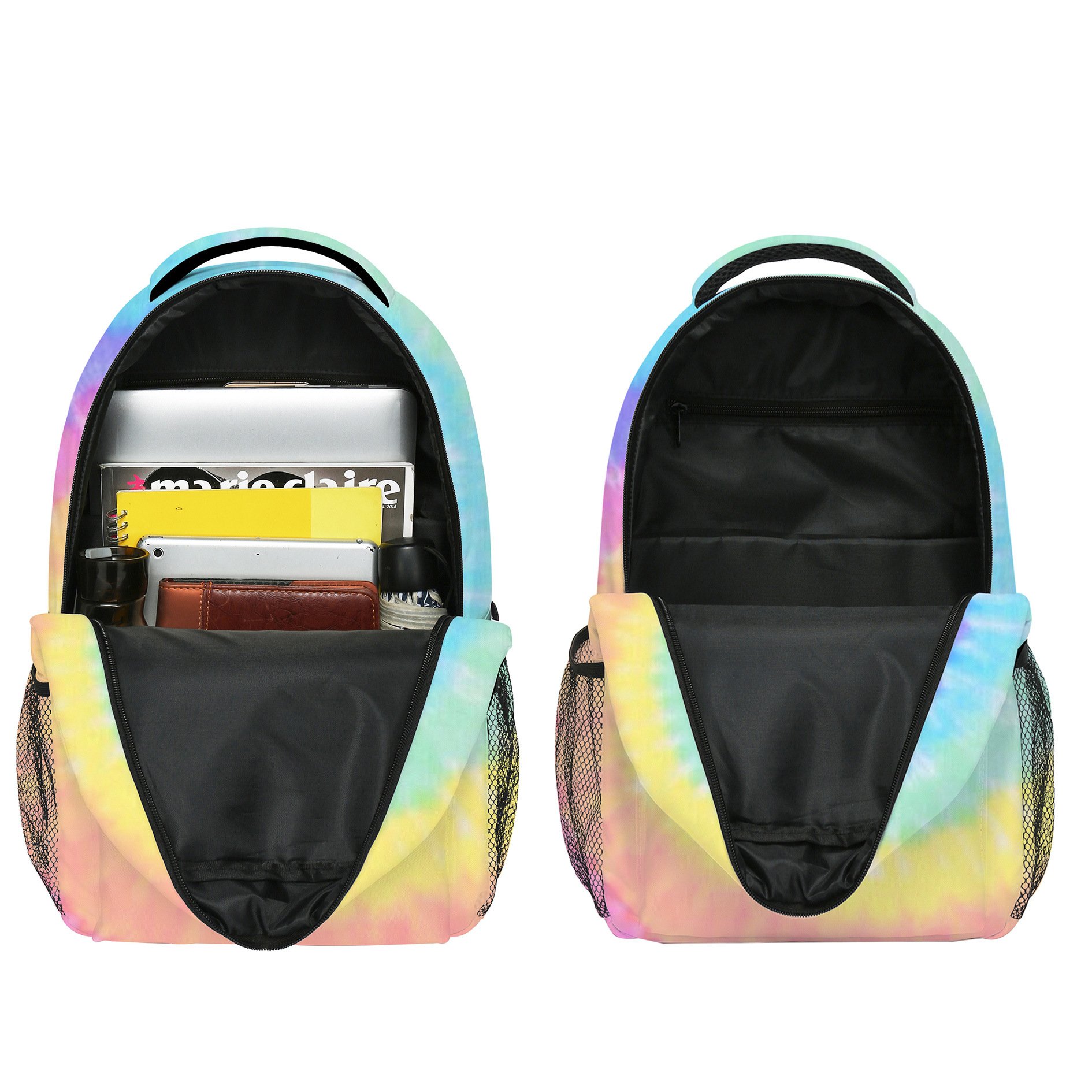 New Tie Dye Element Cash Payment for Boys and Girls' Primary and Secondary School Students' Schoolbags and Backpacks