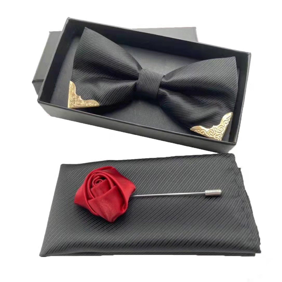 High-end Gridegroom Groomsman British Style Bow Tie For Wedding Party