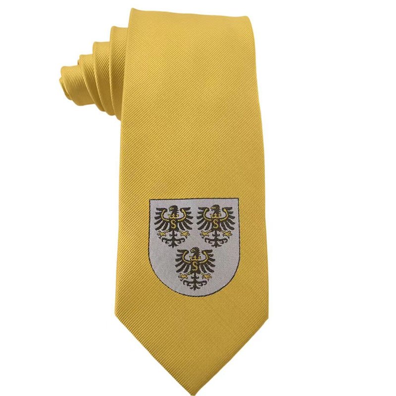Custom Necktie Manufacturer Polyester School Uniform Logo Ties Corbatas Woven Jacquard Mens Neck Ties