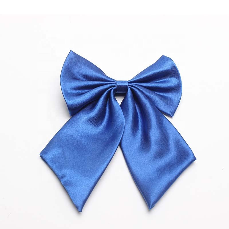 Amazn Top Brand DYNASTYLE 100% Handmade Polyester Microfiber Woven Corbata Black Office Uniform Womens Girls Butterfly Bow Tie