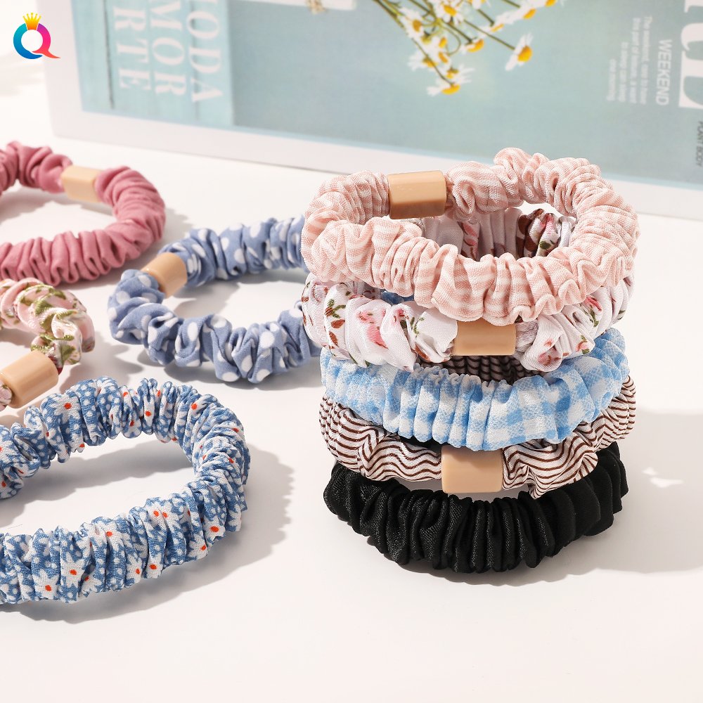 New Skinny Satin Scrunchies Hair Ties Woman Scrunchy Chouchou Ponytail Holder