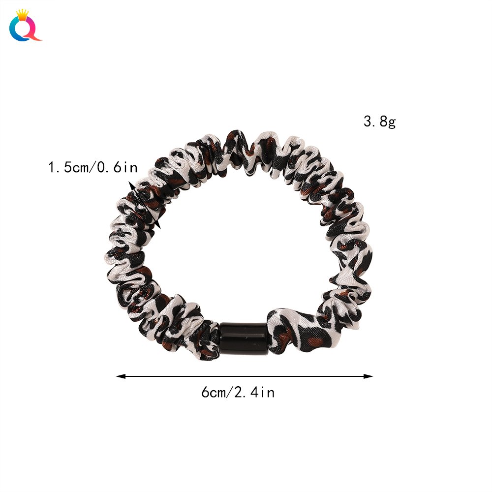 New Skinny Satin Scrunchies Hair Ties Woman Scrunchy Chouchou Ponytail Holder