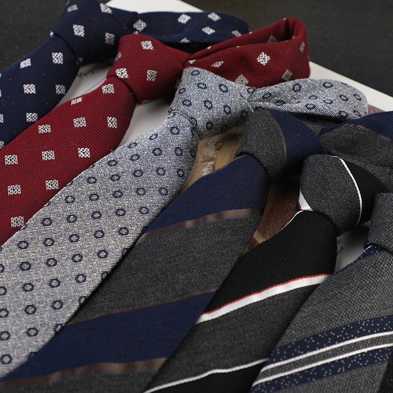Customized Ties Accessories For Men Business Casual 8cm Polyester Silk Tie Work Occupation Wedding Fashion