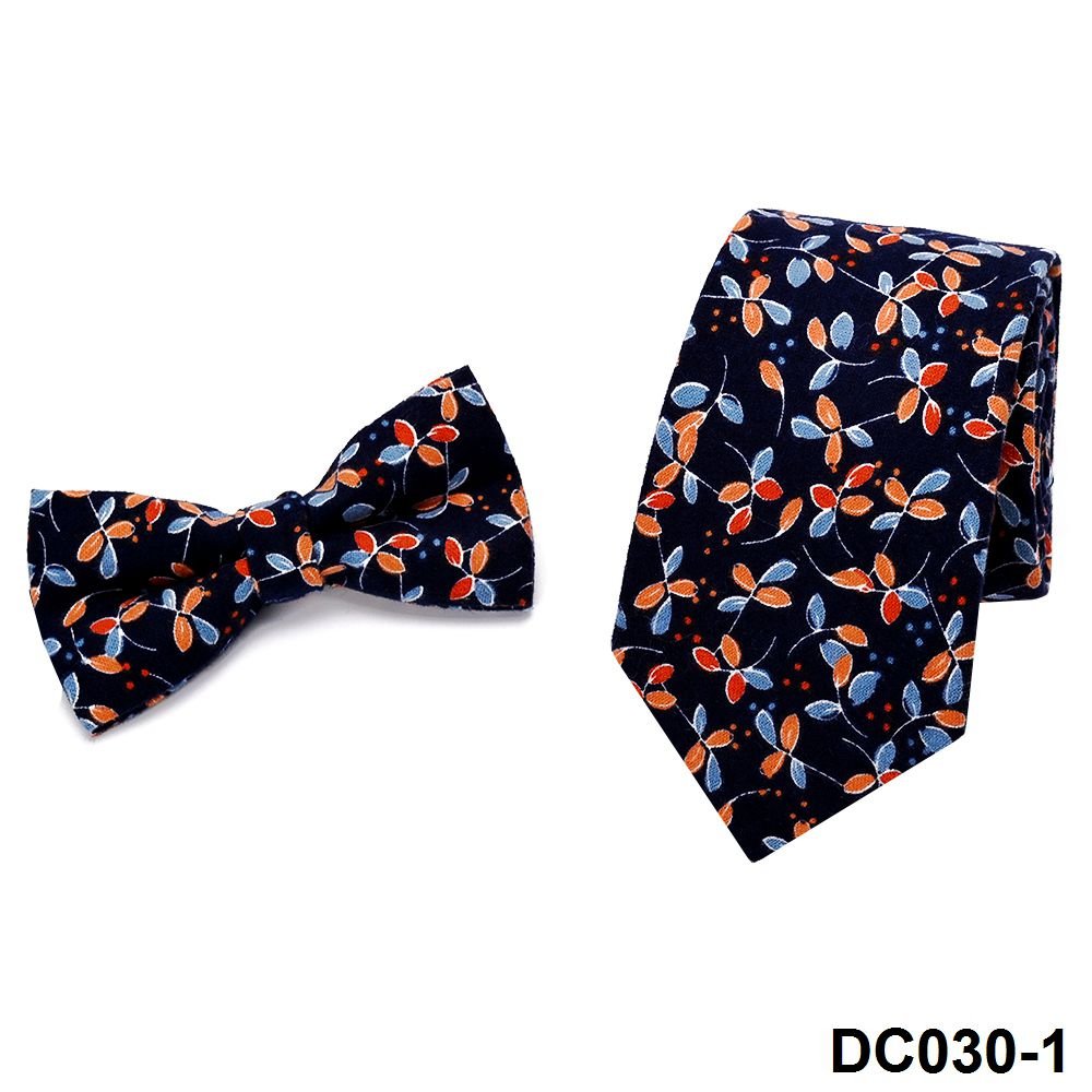 YiLi Factory Custom Digital Screen Printing Flower Handmade Slim 100% Pure Cotton Floral Necktie