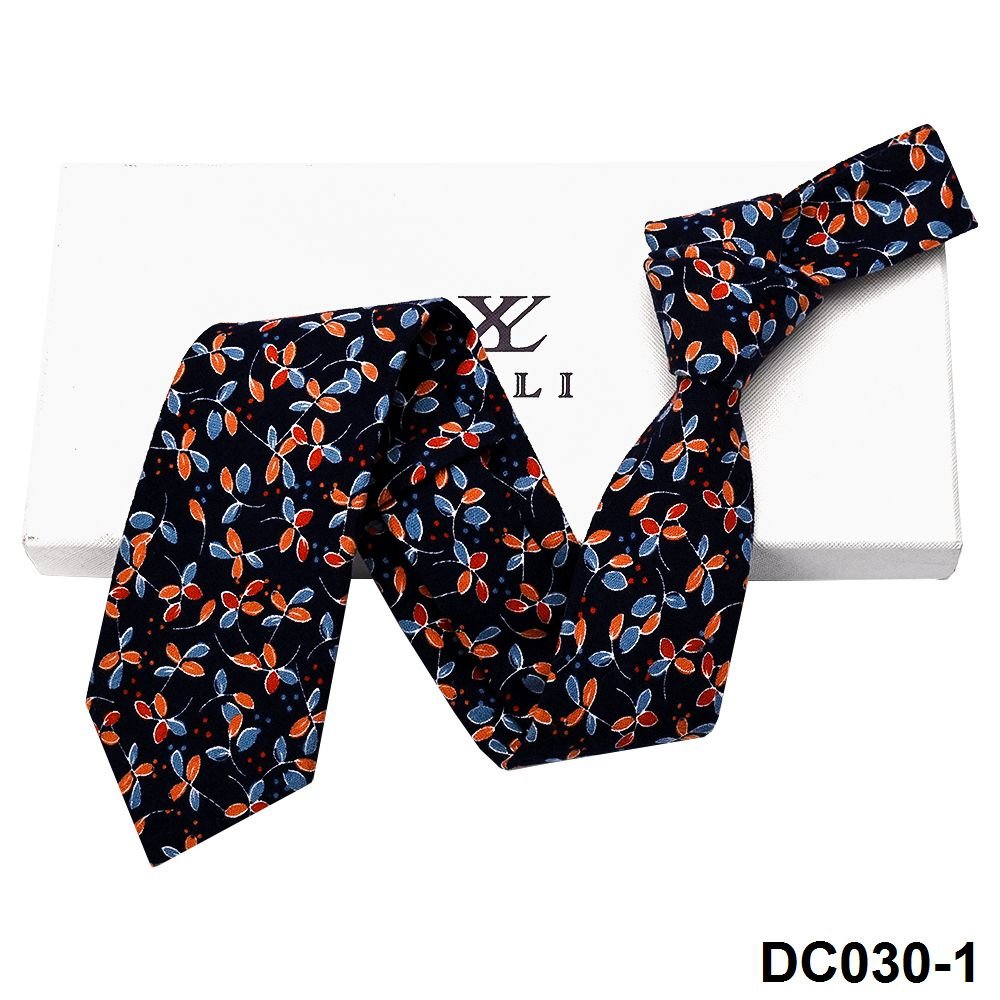YiLi Factory Custom Digital Screen Printing Flower Handmade Slim 100% Pure Cotton Floral Necktie