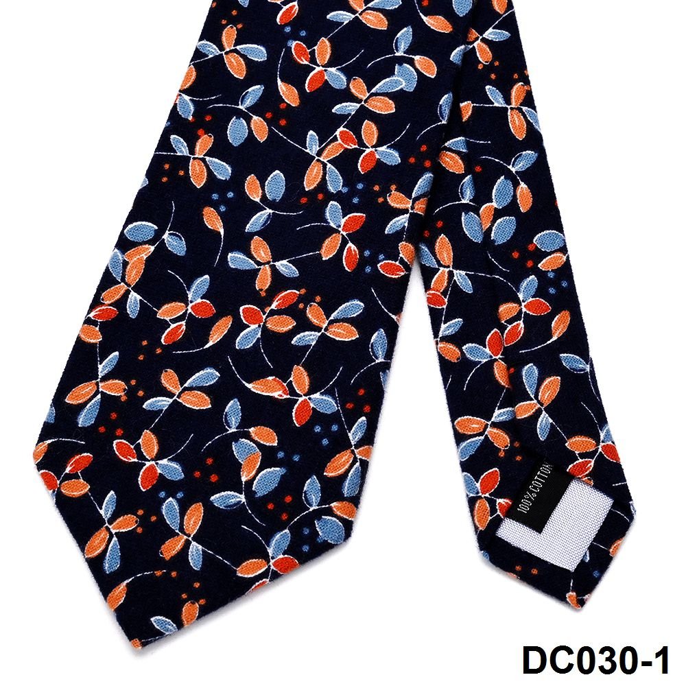 YiLi Factory Custom Digital Screen Printing Flower Handmade Slim 100% Pure Cotton Floral Necktie