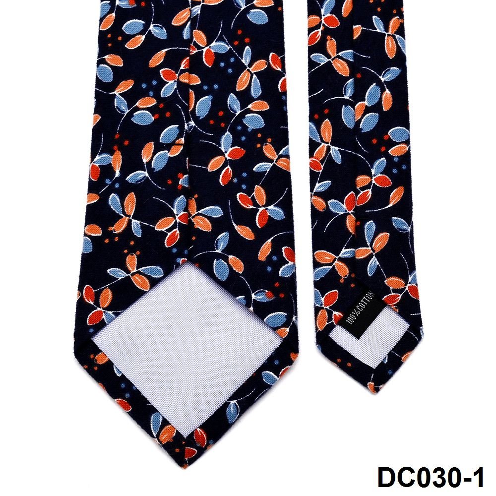 YiLi Factory Custom Digital Screen Printing Flower Handmade Slim 100% Pure Cotton Floral Necktie