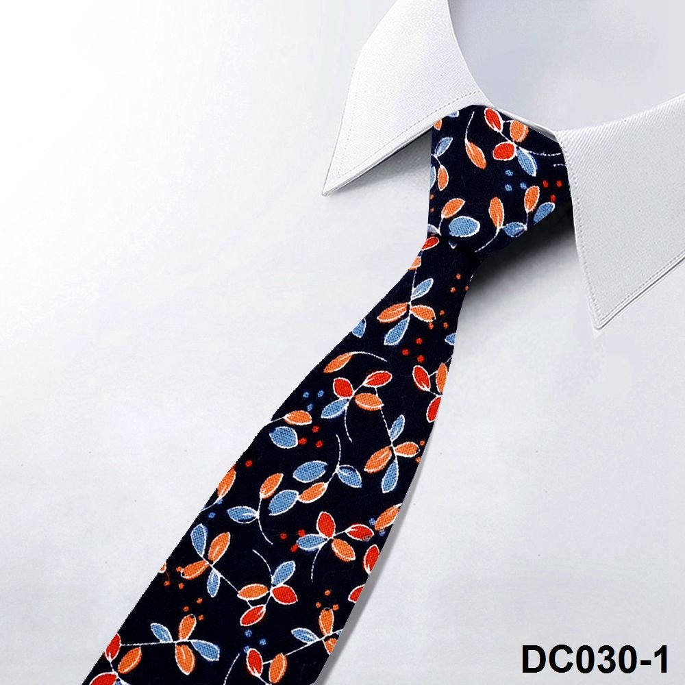 YiLi Factory Custom Digital Screen Printing Flower Handmade Slim 100% Pure Cotton Floral Necktie