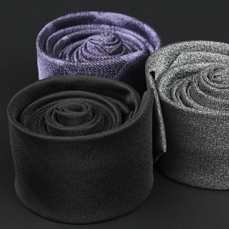 Men Fashion Casual Formal Wear Suits Accessory Plain Skinny 6cm Ties Polyester Fabric Plaid Narrow Necktie