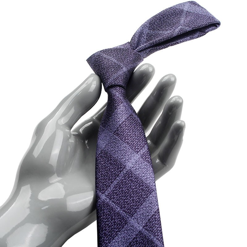 Men Fashion Casual Formal Wear Suits Accessory Plain Skinny 6cm Ties Polyester Fabric Plaid Narrow Necktie