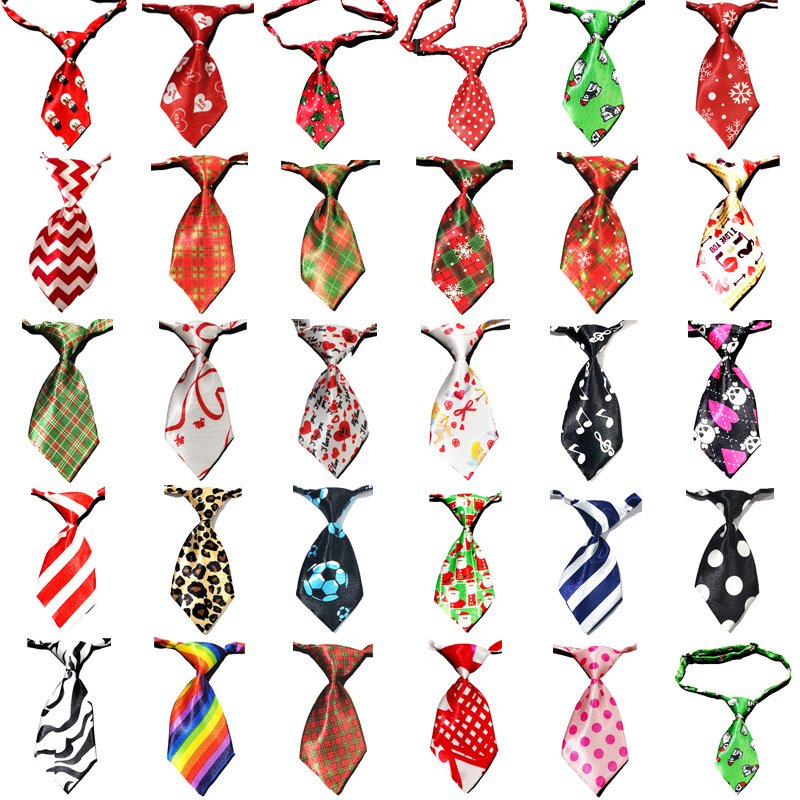 Wholesale New Design Custom Adjustable Pet Ties Puppy Collar Neck Tie Dog Christmas Bow Ties
