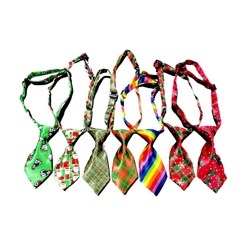 Wholesale New Design Custom Adjustable Pet Ties Puppy Collar Neck Tie Dog Christmas Bow Ties