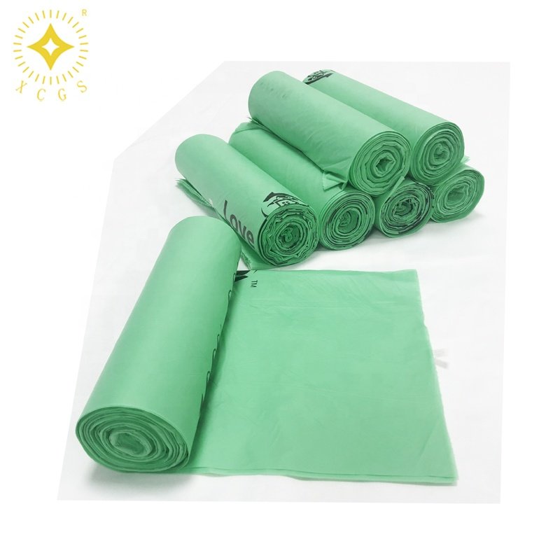 1.6 Gallon Compostable Handle Tie Garbage Bags, Small Trash Bags with Handle for Countertop Bin, OK Compost Certified