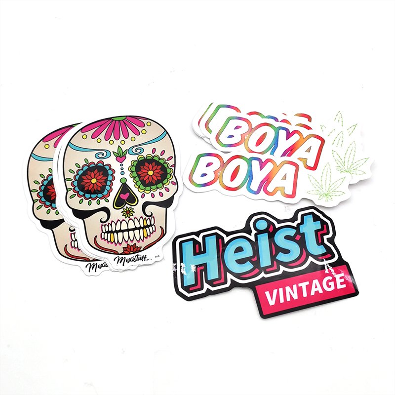 No MOQ Custom Printing Waterproof Vinyl Die Cut PVC Stickers Adhesive Logo Sticker laptop sticker