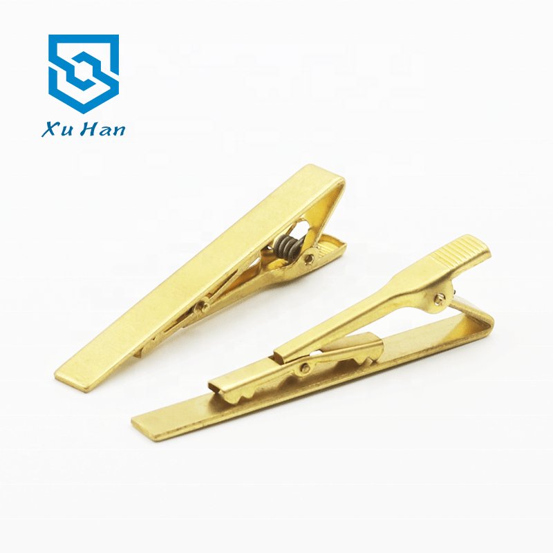 Factory direct sale metal environmental protection copper Blank tie clip for making fashion diy tie clip