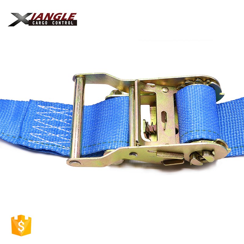 2 inch 50mm Heavy Duty E track Ratchet Locking Buckle Straps and Cargo Tie Downs Strap with e-fittings Hooks