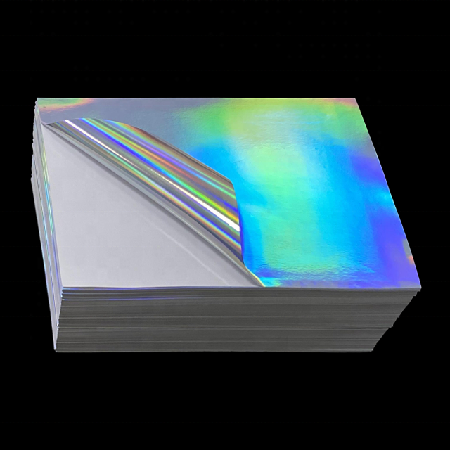 Holographic Sticker Paper For Laser And Inkjet Printer Printable Vinyl A4 Size Waterproof Rainbow Vinyl AdhesIve Paper