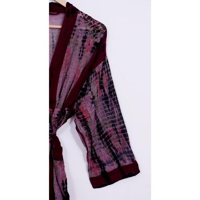 Cotton Kimono Beach Cover Up Long Kimono Summer Tie Dye Kimono Bohemian Kimono Beach Cover Long Kimono Summer Festival Bridal