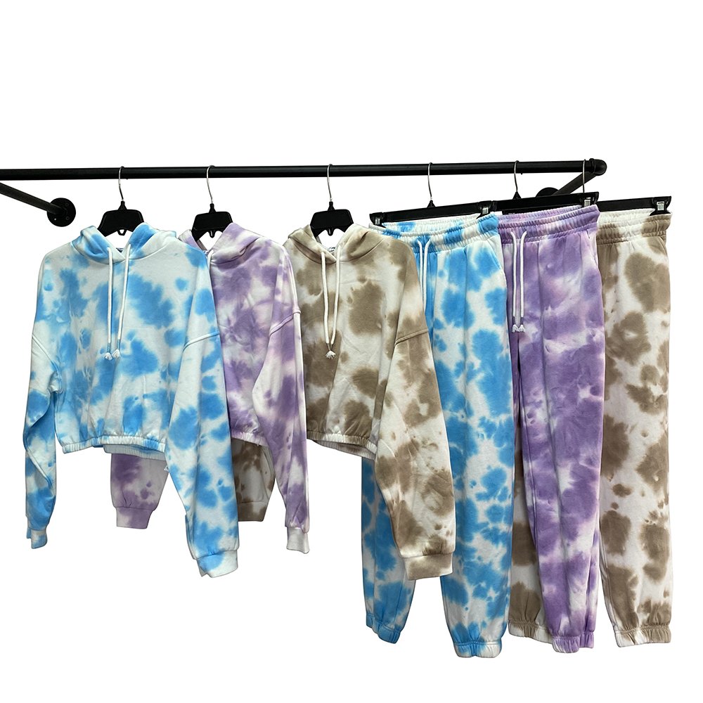 Hot Selling Women Tie Dye Printed High Waist Casual Loose Joggers Women Sweat Pants