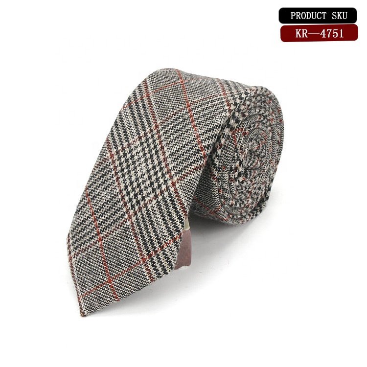 Hot sell oem odm silk wool knitted necktie mens business neck ties red wool tie
