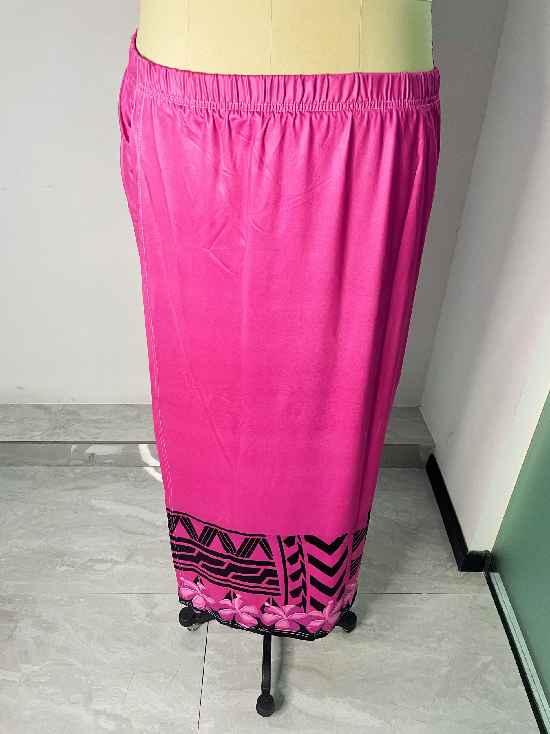 New Ptaha Polynesian Samoa Tonga Hawaii puletasi church uniform custom women 2 piece sets tapa design Pacific Island dress