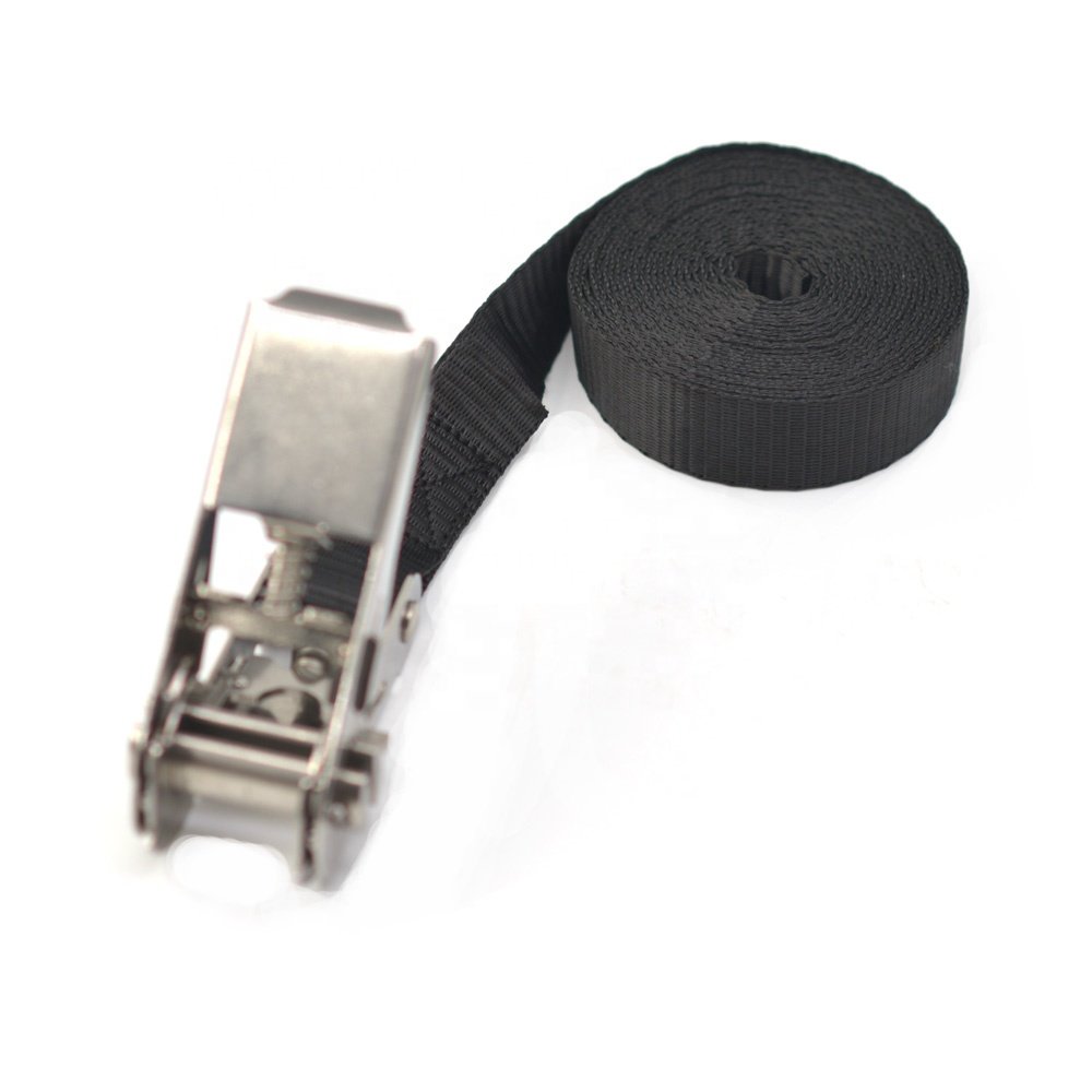 25mm 800kgs 4m ratchet endless tie down straps stainless steel with colorful webbing