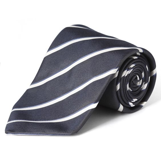 2024 Men's Nautica Silk Polyester Striped Tie High Quality Embroidered Fashion Polyester Trendy Customized Silk Suit Accessories