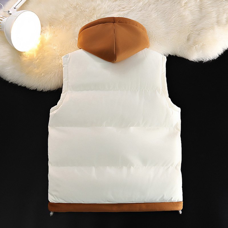 Youth Down Jacket Men's Jacket Padded Jacket Stand-up Collar 2024 New Thickened Warm Korean Style Winter Men Cotton Filling