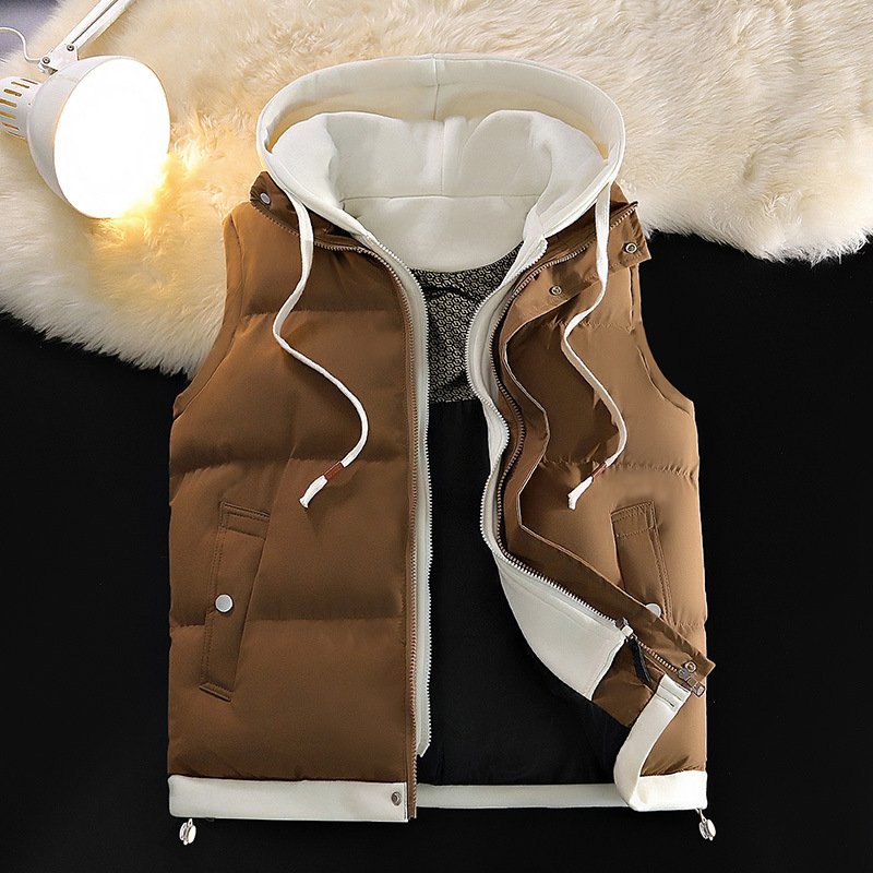 Youth Down Jacket Men's Jacket Padded Jacket Stand-up Collar 2024 New Thickened Warm Korean Style Winter Men Cotton Filling