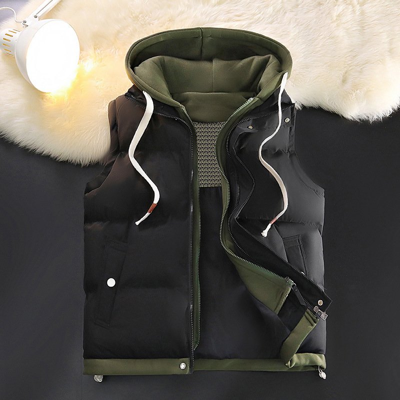 Youth Down Jacket Men's Jacket Padded Jacket Stand-up Collar 2024 New Thickened Warm Korean Style Winter Men Cotton Filling
