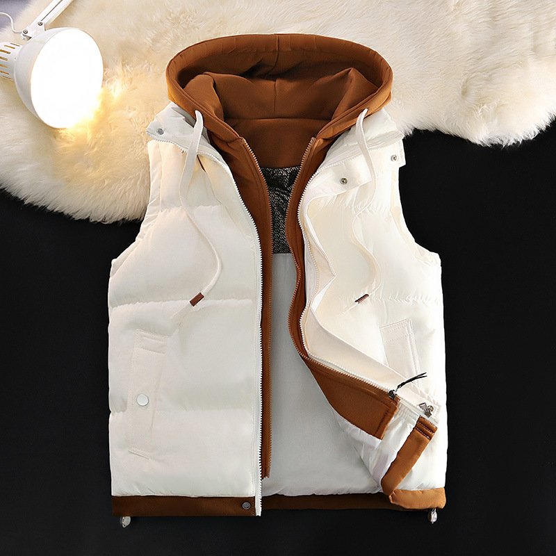 Youth Down Jacket Men's Jacket Padded Jacket Stand-up Collar 2024 New Thickened Warm Korean Style Winter Men Cotton Filling