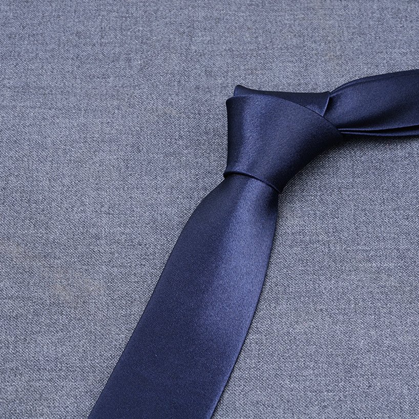 Hot Selling Men's Polyester Striped Neck Tie Solid Colors Business Neck Tie For Mens Wedding